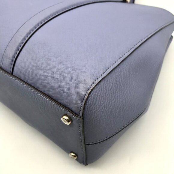 Kate Spade Light Blue Saffiano Leather Leila Triple Compartment Tote Bag - Picture 7 of 10